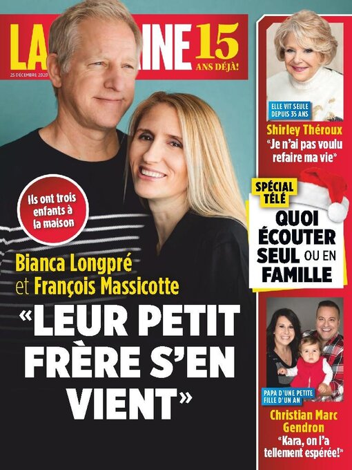 Détails du titre pour La Semaine par TVA Publications Inc. - Disponible